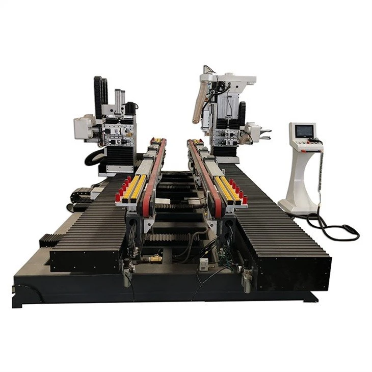 CNC wood door lock and hinge drilling machine